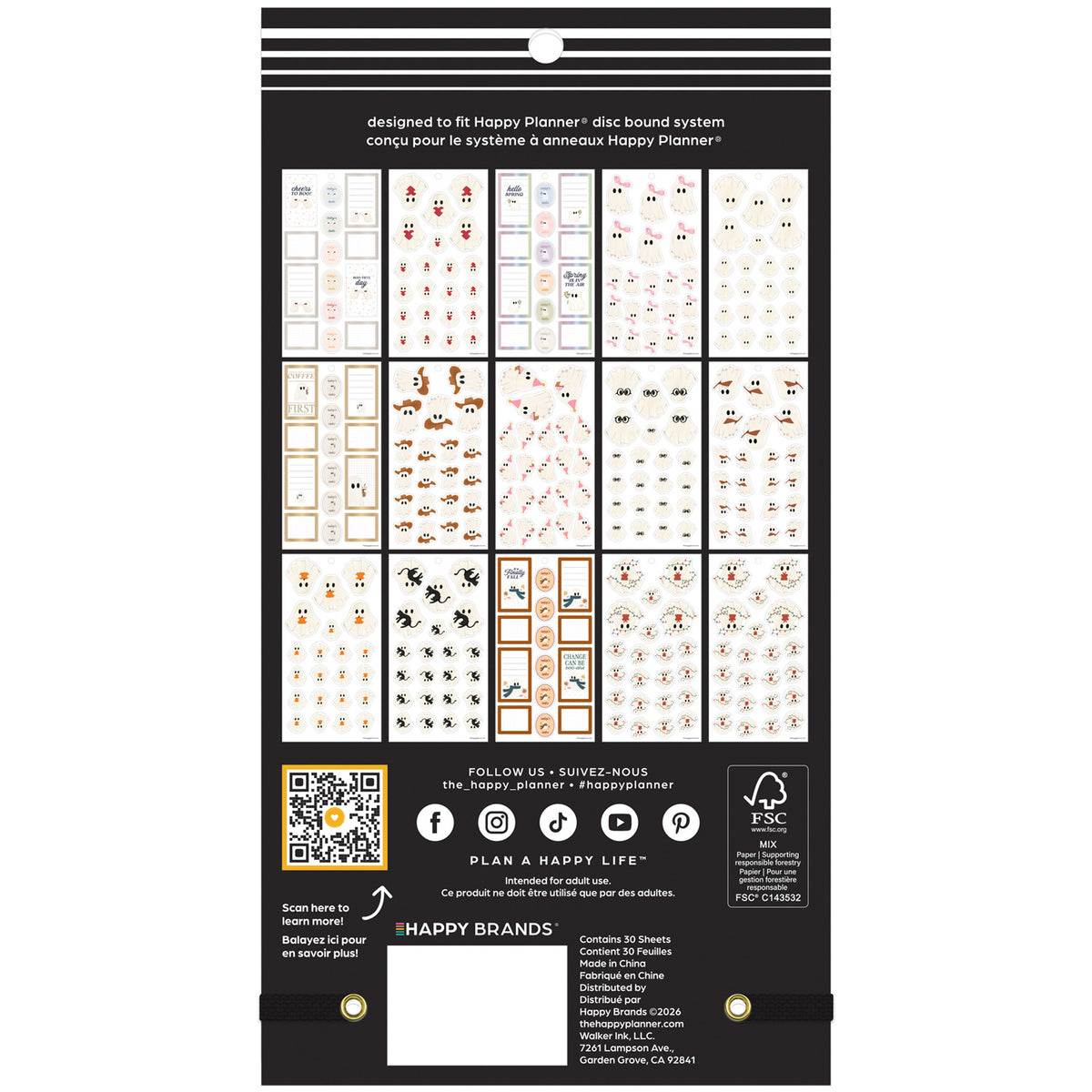 Happy Planner - Sticker Book - Ghosty Season