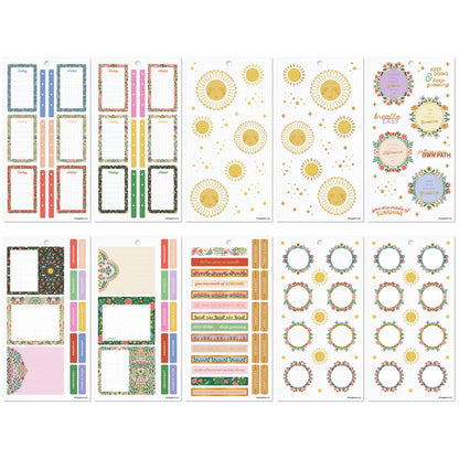 Happy Planner - Sticker Book - Golden Meadow