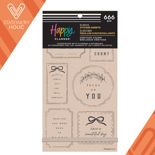 Happy Planner - Sticker Book - Heritage Charm
