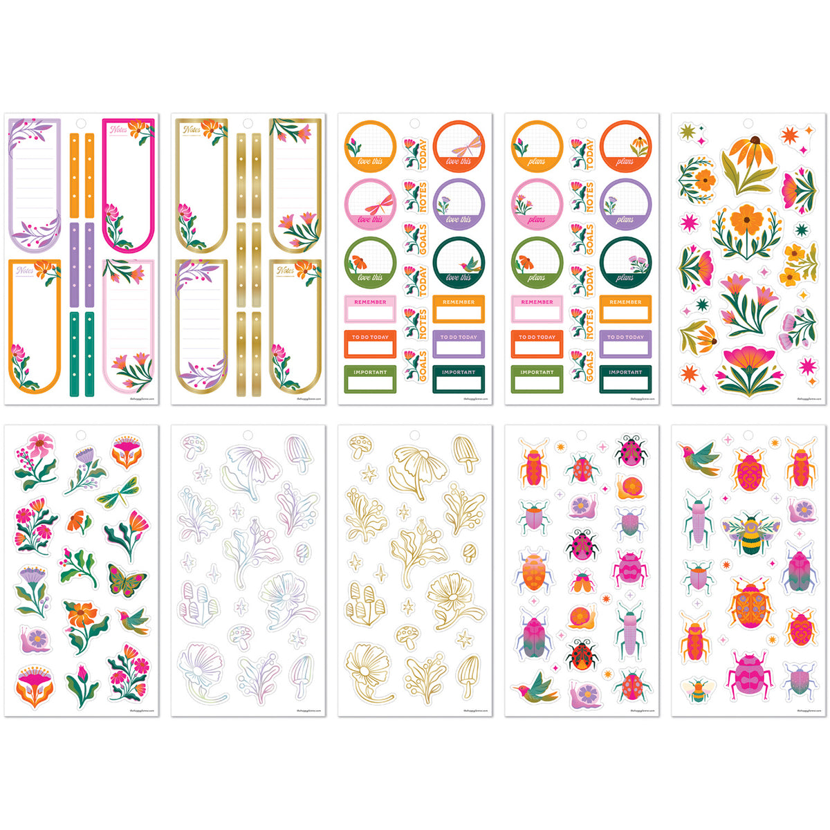 Happy Planner - Sticker Book - Hive & Bloom