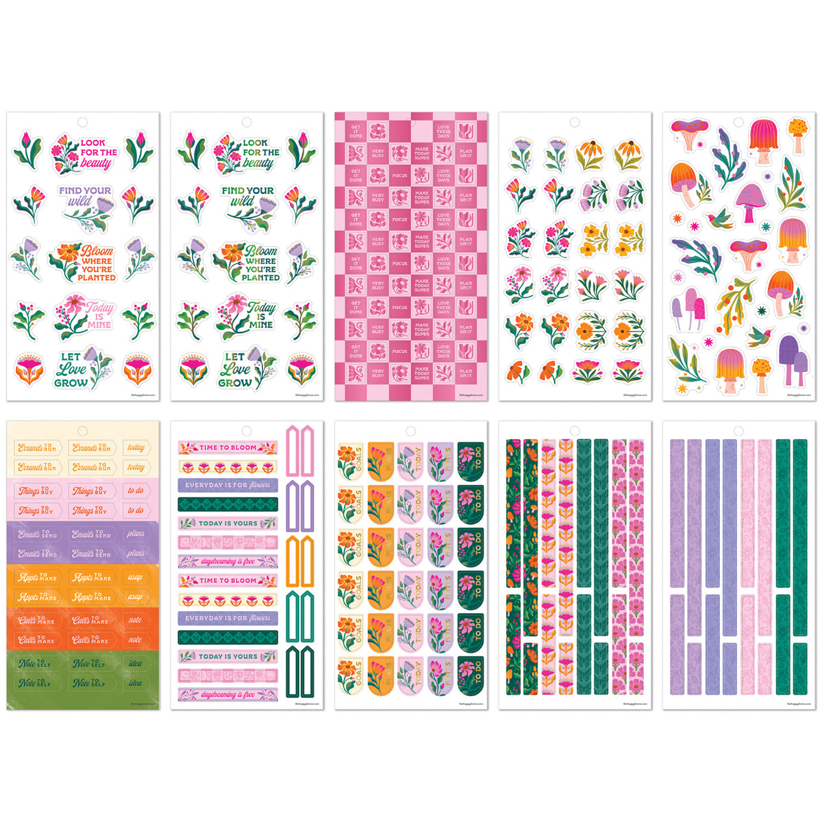 Happy Planner - Sticker Book - Hive & Bloom