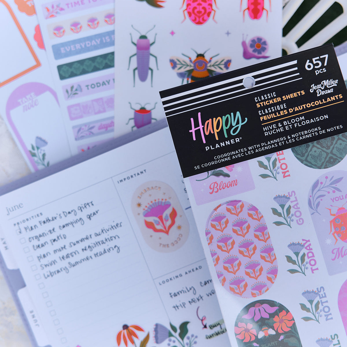 Happy Planner - Sticker Book - Hive & Bloom
