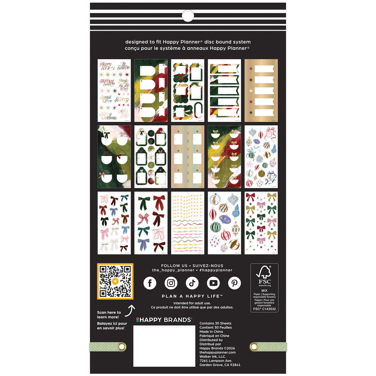 Happy Planner - Sticker Book - Holiday Charm