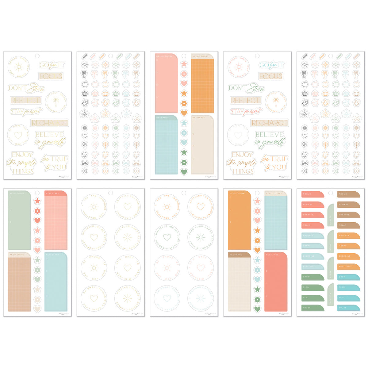 Happy Planner - Sticker Book - Hushed Hues