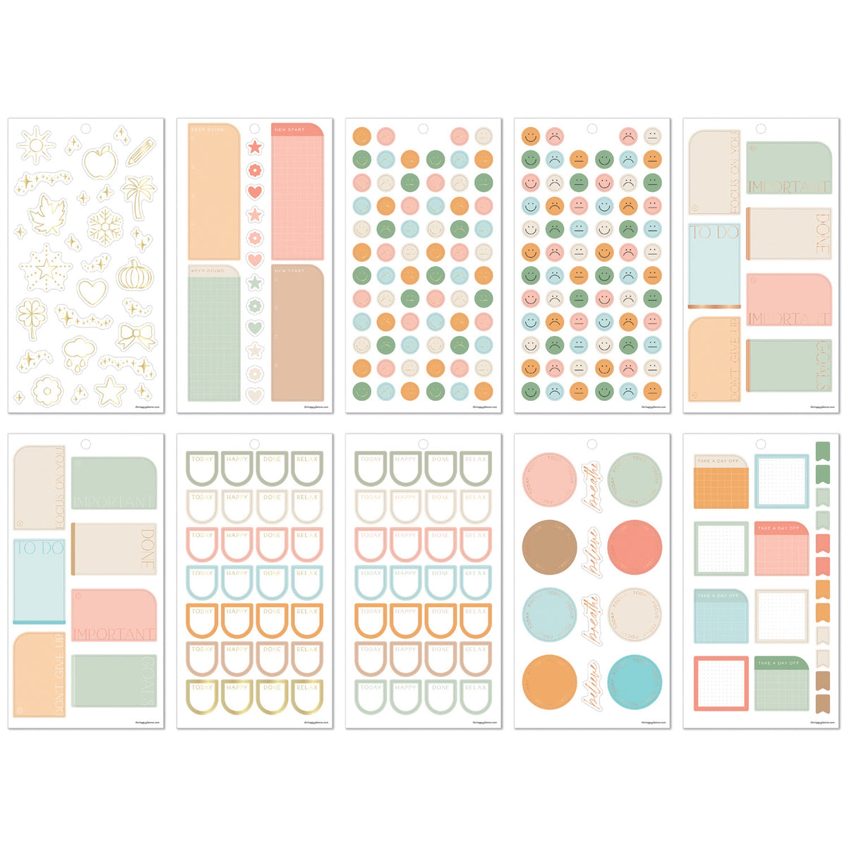 Happy Planner - Sticker Book - Hushed Hues
