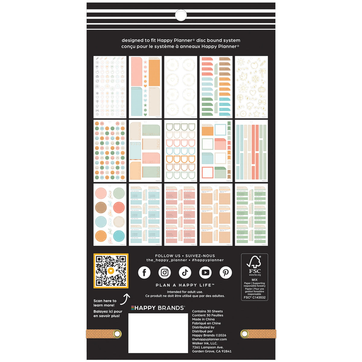 Happy Planner - Sticker Book - Hushed Hues
