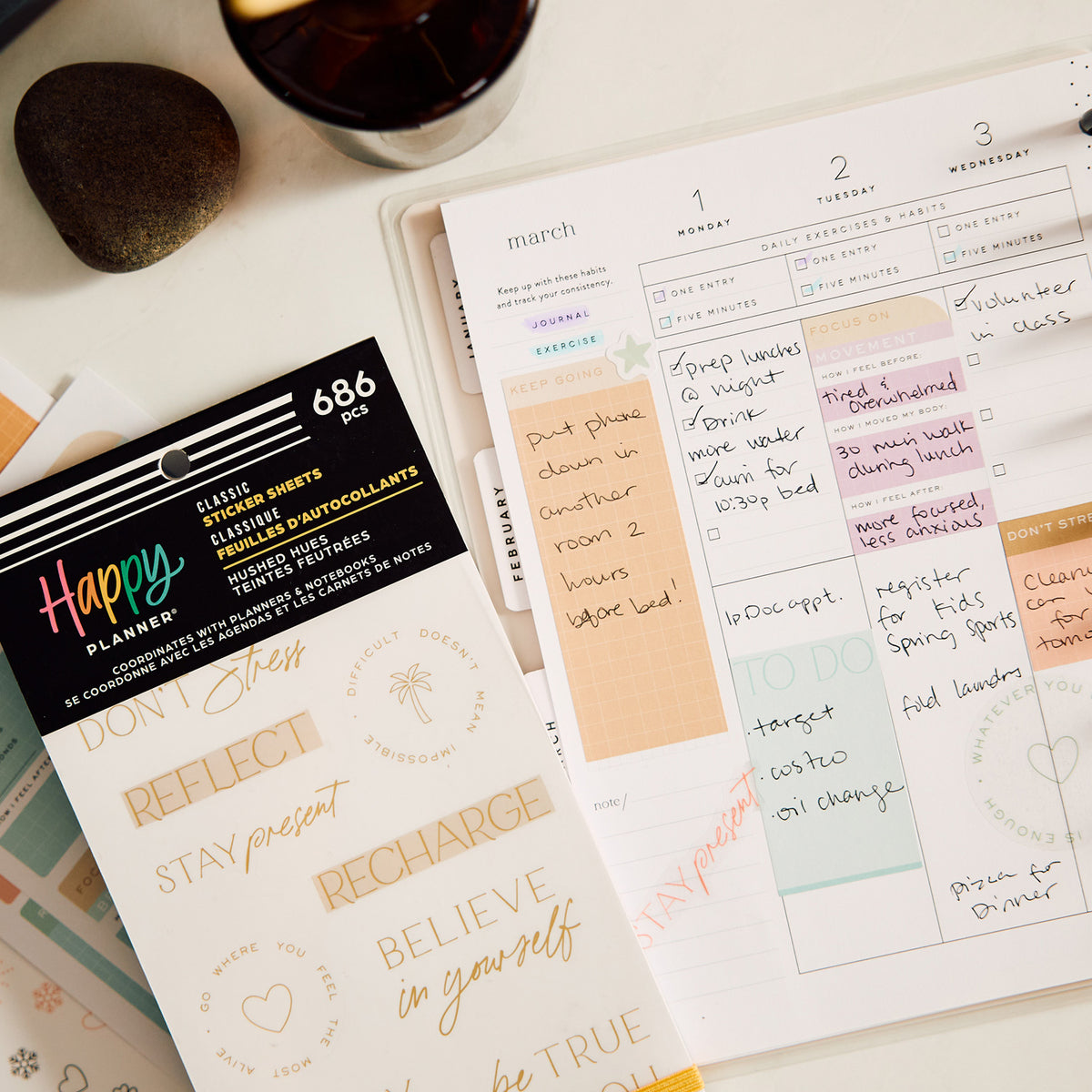 Happy Planner - Sticker Book - Hushed Hues