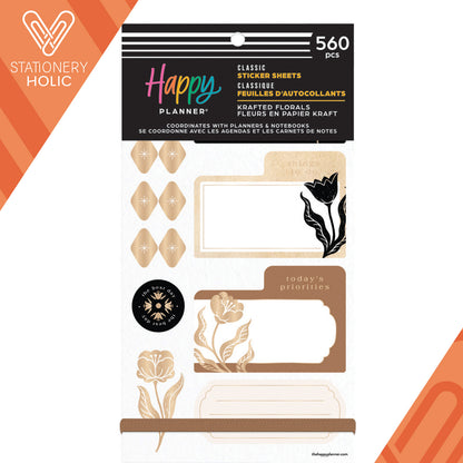 Happy Planner - Sticker Book - Krafted Florals Classic