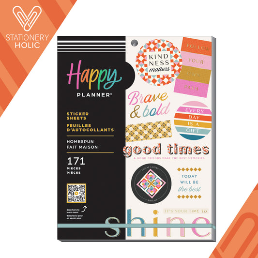 Happy Planner - Large Sticker Book - Homespun