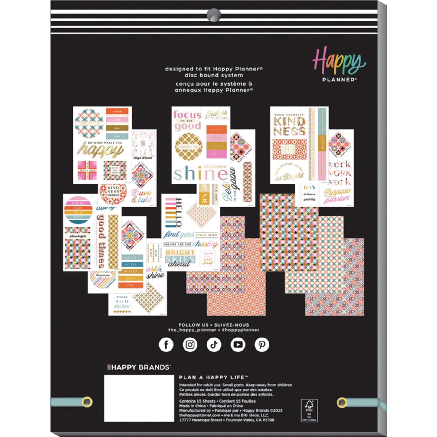 Happy Planner - Large Sticker Book - Homespun