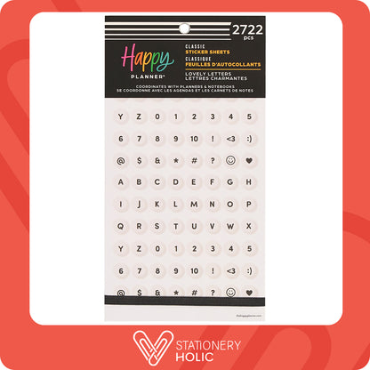 Happy Planner - Sticker Book - Lovely Letters