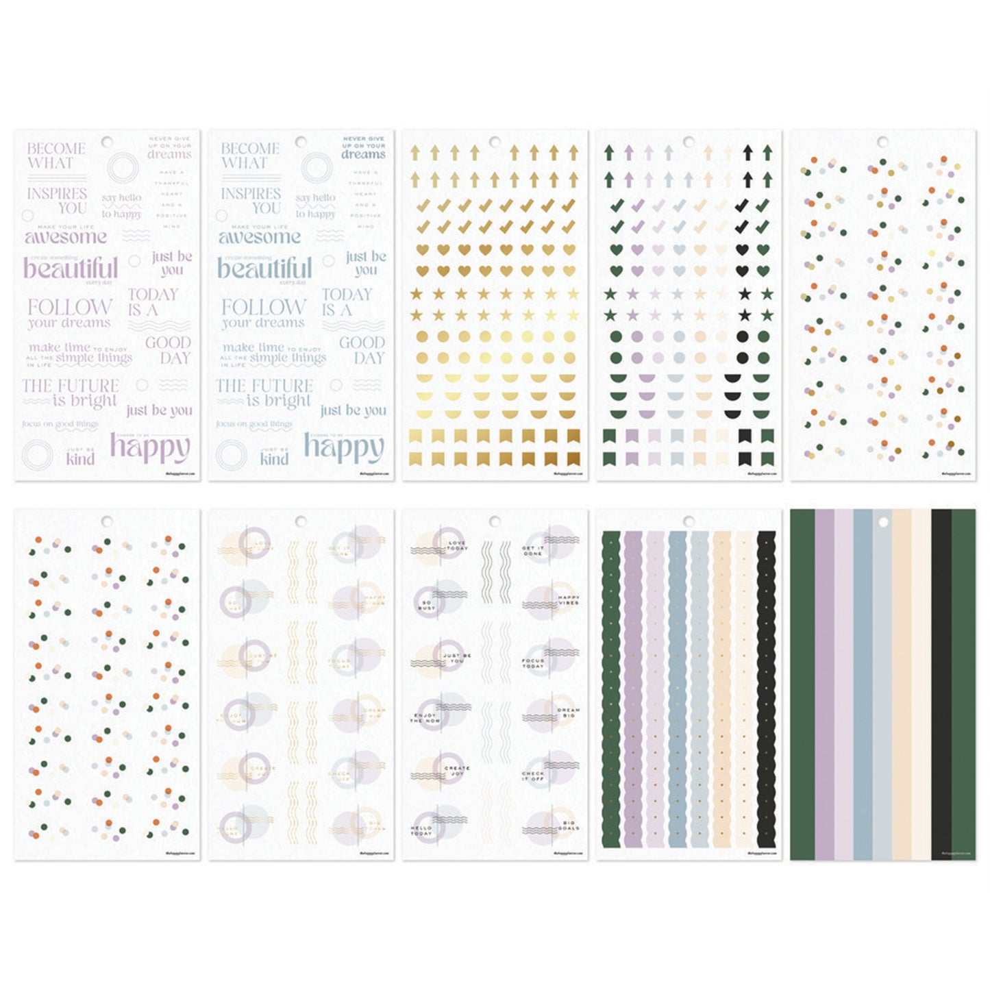 Happy Planner - Sticker Book - Mauve & Moss