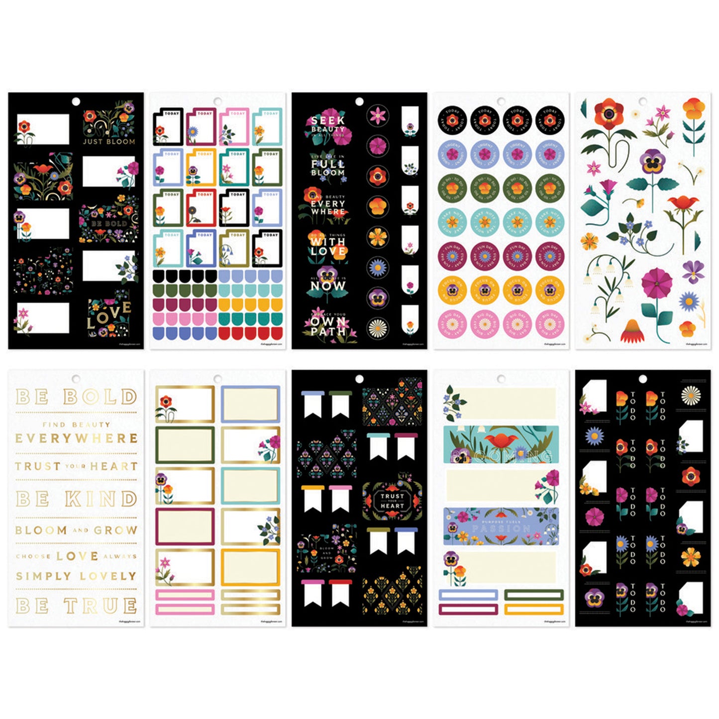 Happy Planner - Sticker Book - Radiant Garden Mini