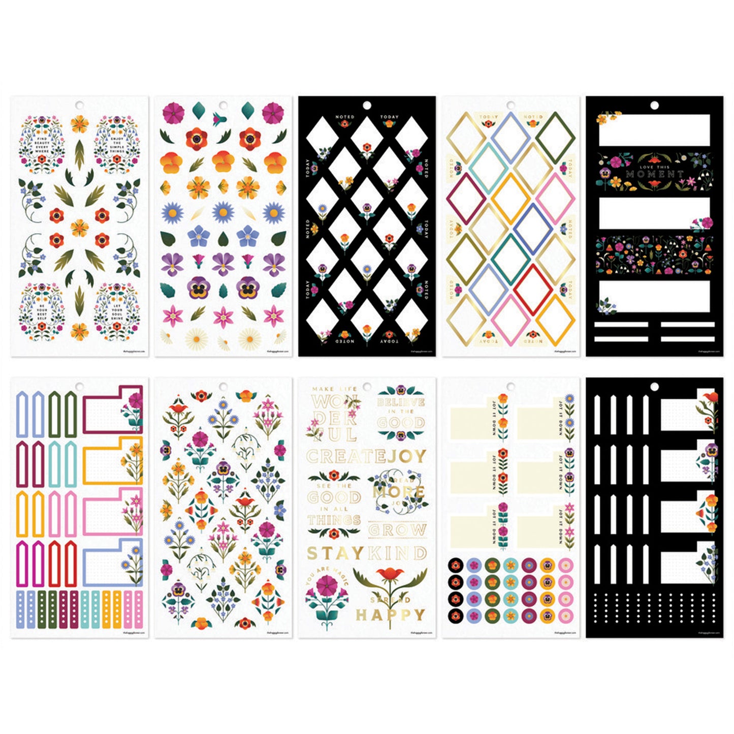 Happy Planner - Sticker Book - Radiant Garden Mini