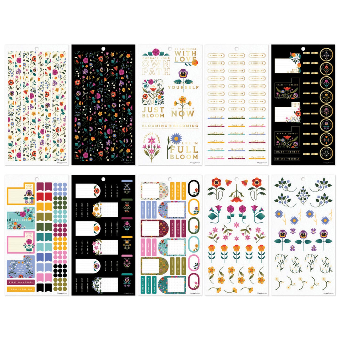 Happy Planner - Sticker Book - Radiant Garden Mini