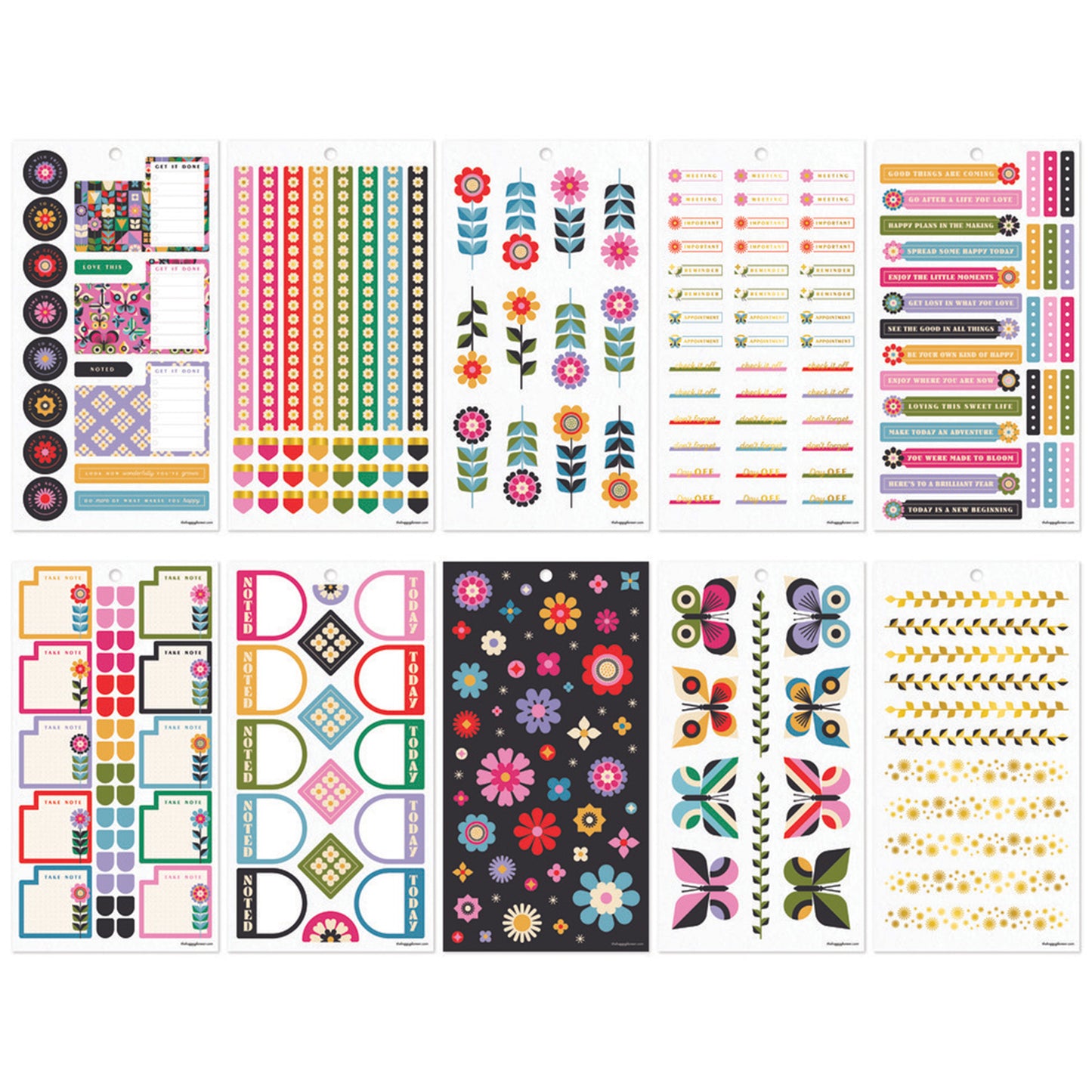 Happy Planner - Sticker Book - Mod Garden