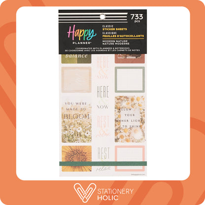 Happy Planner - Sticker Book - Modern Nature