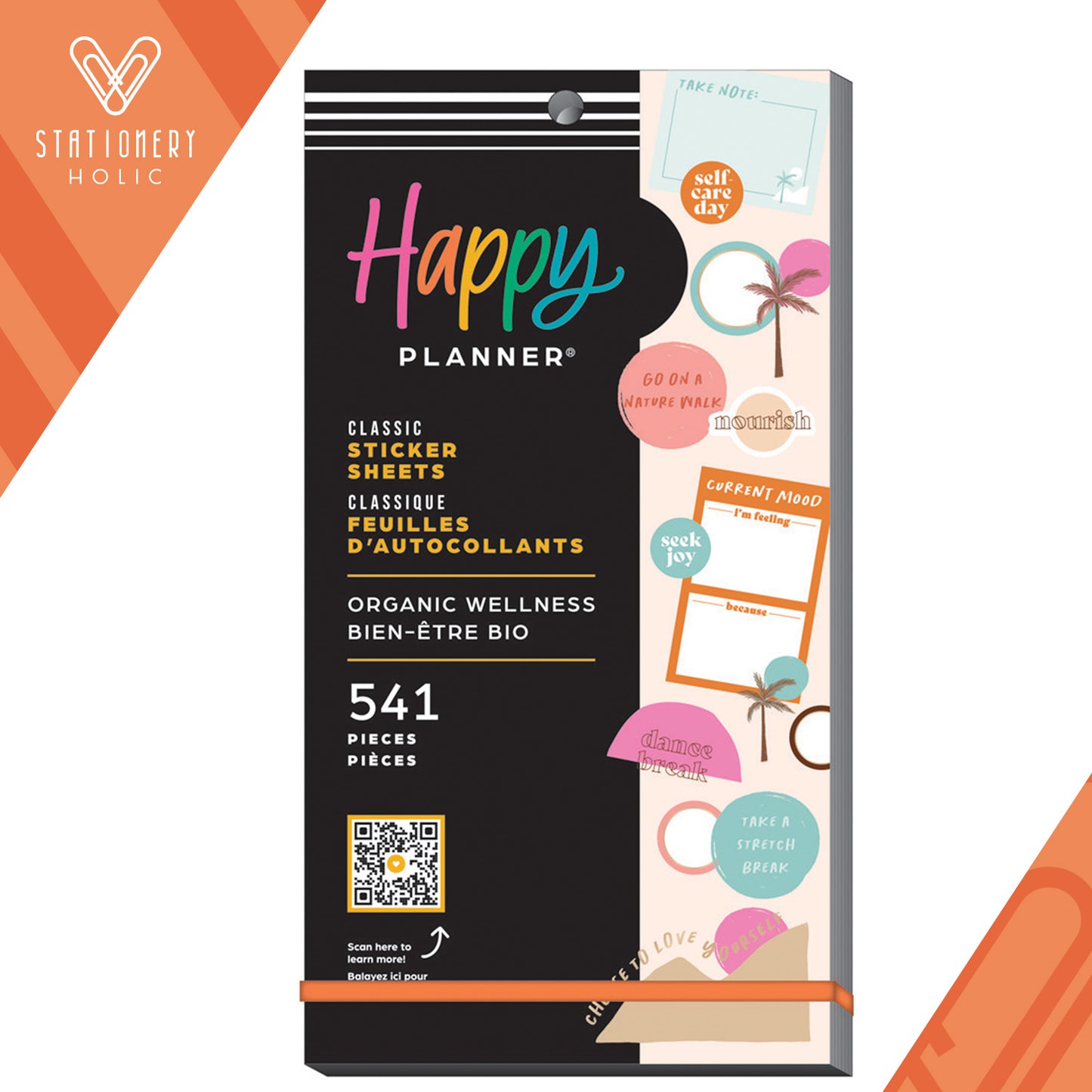 Happy Planner - Sticker Book - Organic Wellness