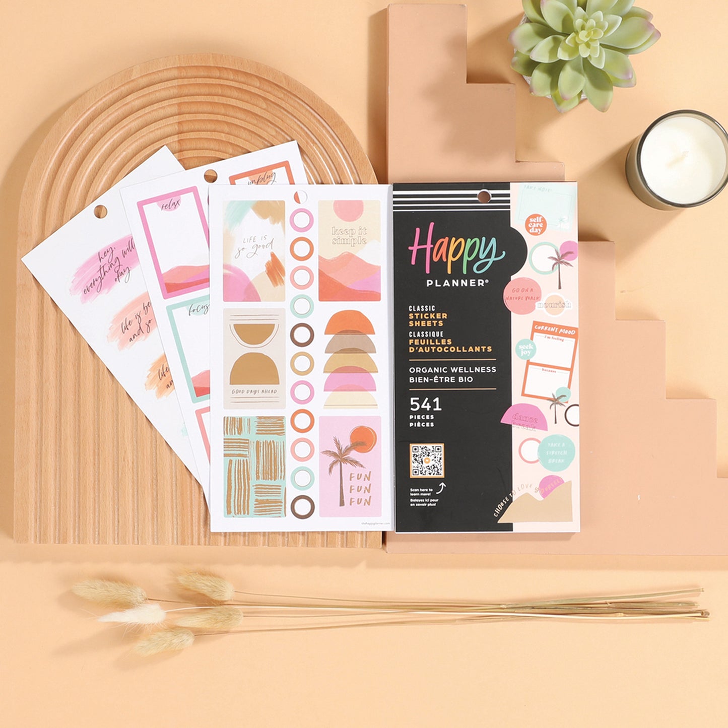 Happy Planner - Sticker Book - Organic Wellness