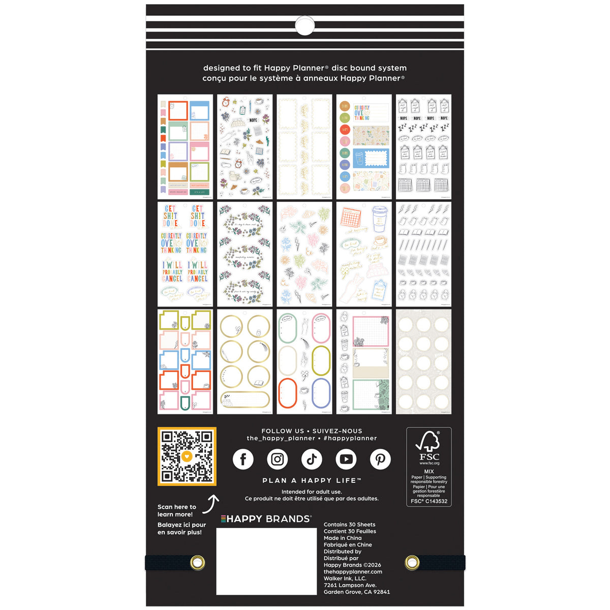 Happy Planner - Sticker Book - Pajama Plans