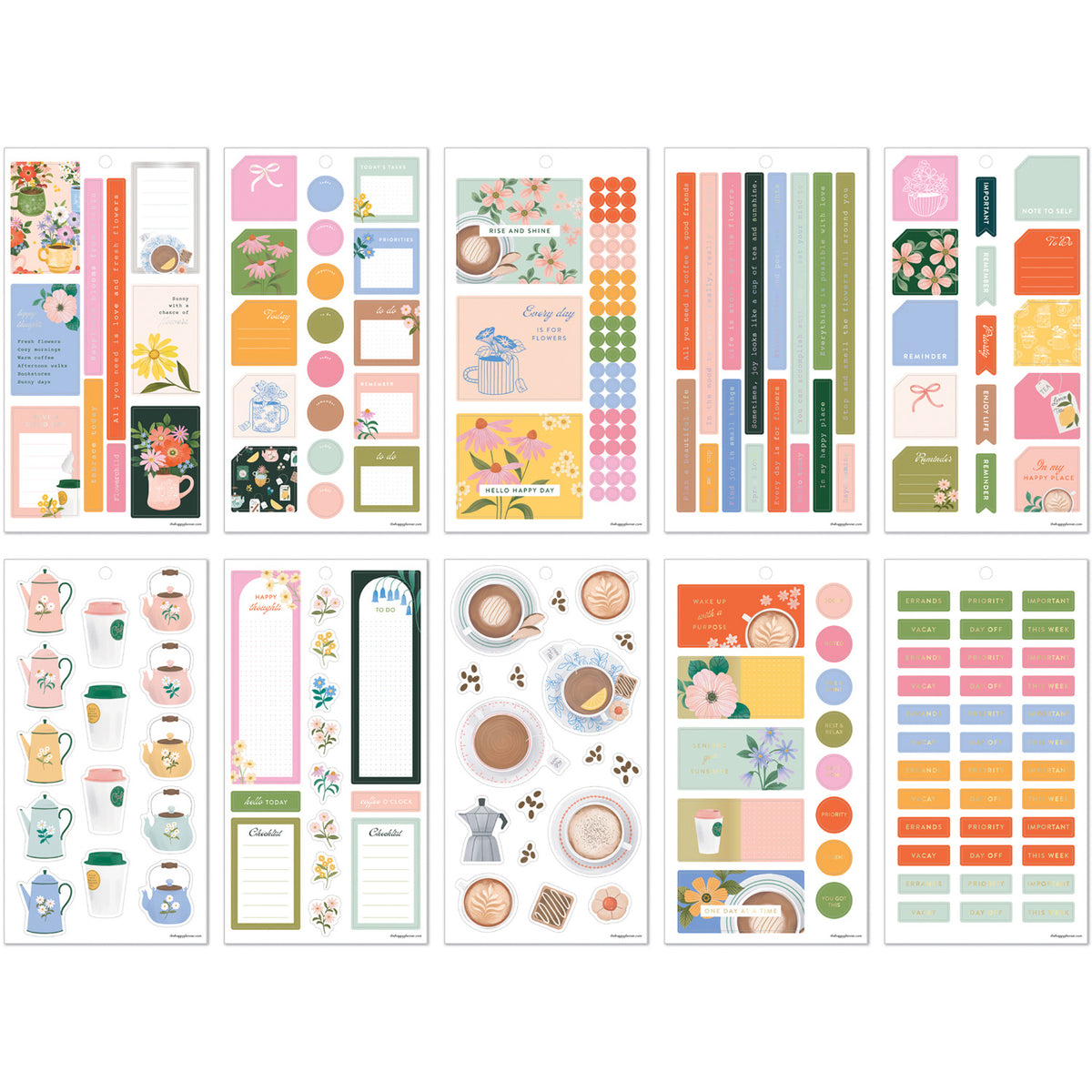 Happy Planner - Sticker Book - Petal Press