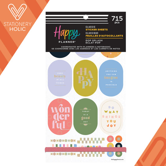 Happy Planner - Sticker Book - Pop Splash