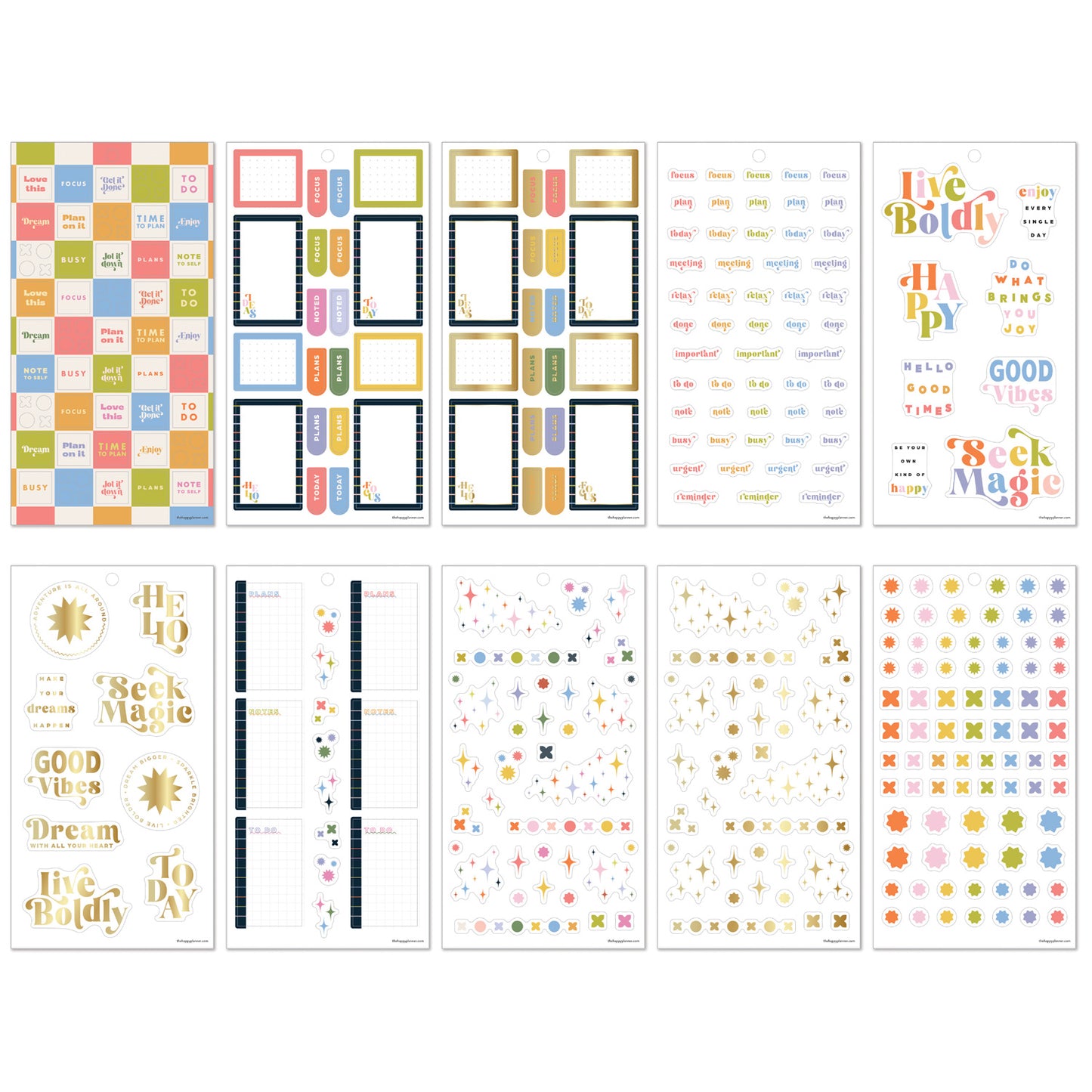 Happy Planner - Sticker Book - Pop Splash