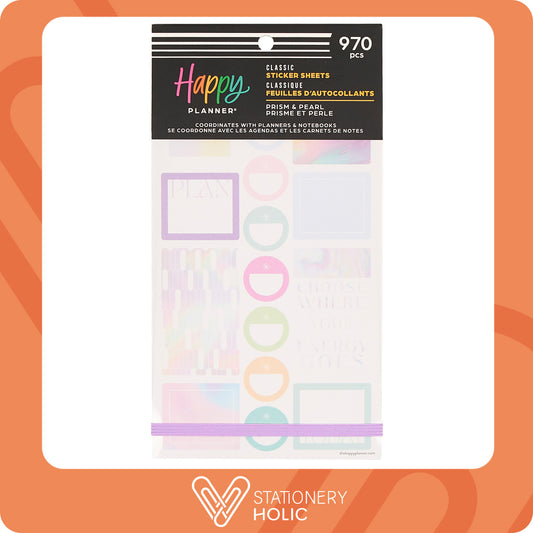 Happy Planner - Sticker Book - Prism & Pearl