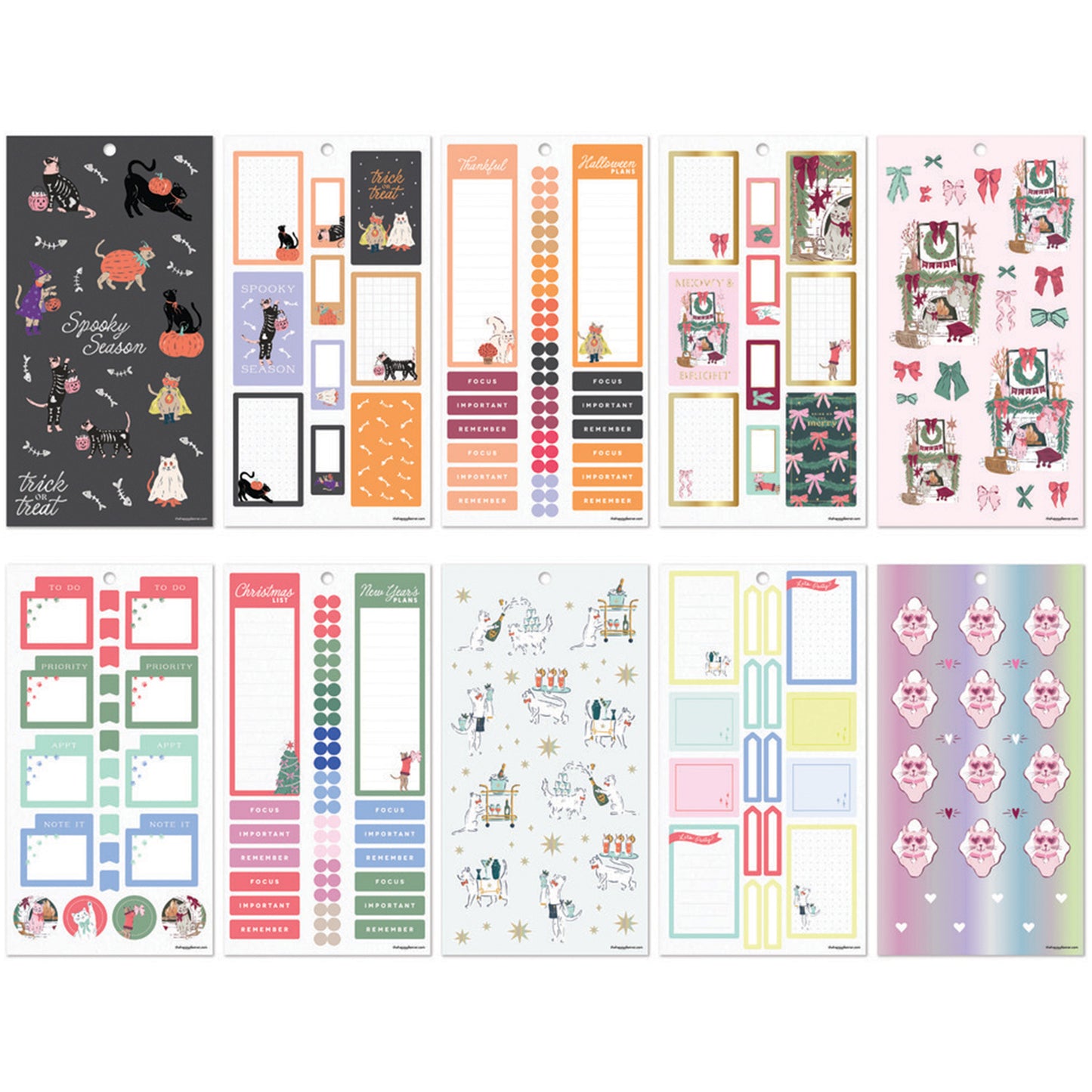 Happy Planner - Sticker Book - Purr-fect Year Classic