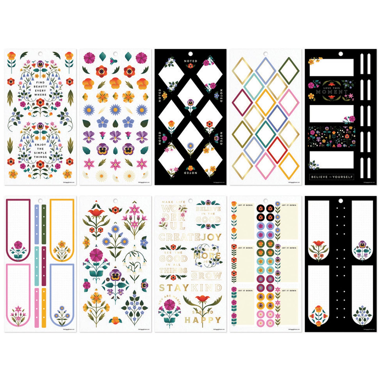 Happy Planner - Sticker Book - Radiant Garden Classic