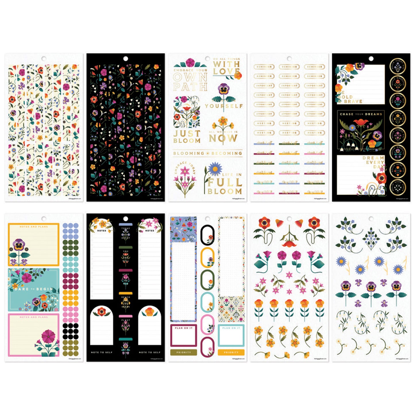 Happy Planner - Sticker Book - Radiant Garden Classic