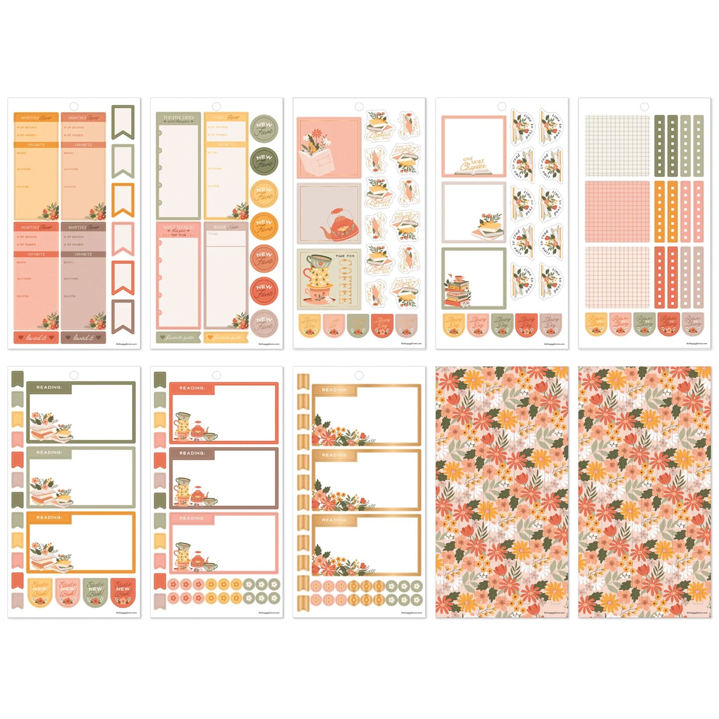 Happy Planner - Sticker Book - Reading Hour