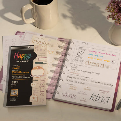 Happy Planner - Sticker Book - Reflect & Grow