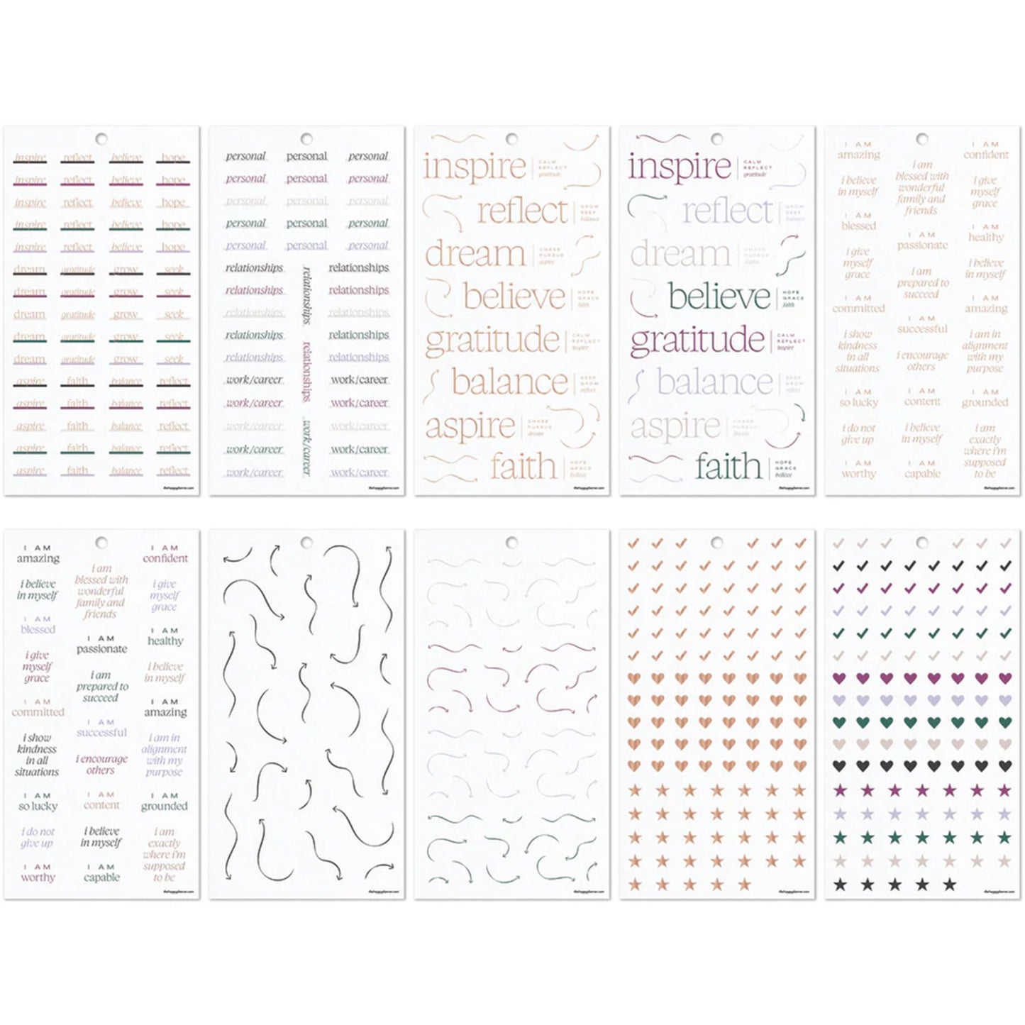 Happy Planner - Sticker Book - Reflect & Grow