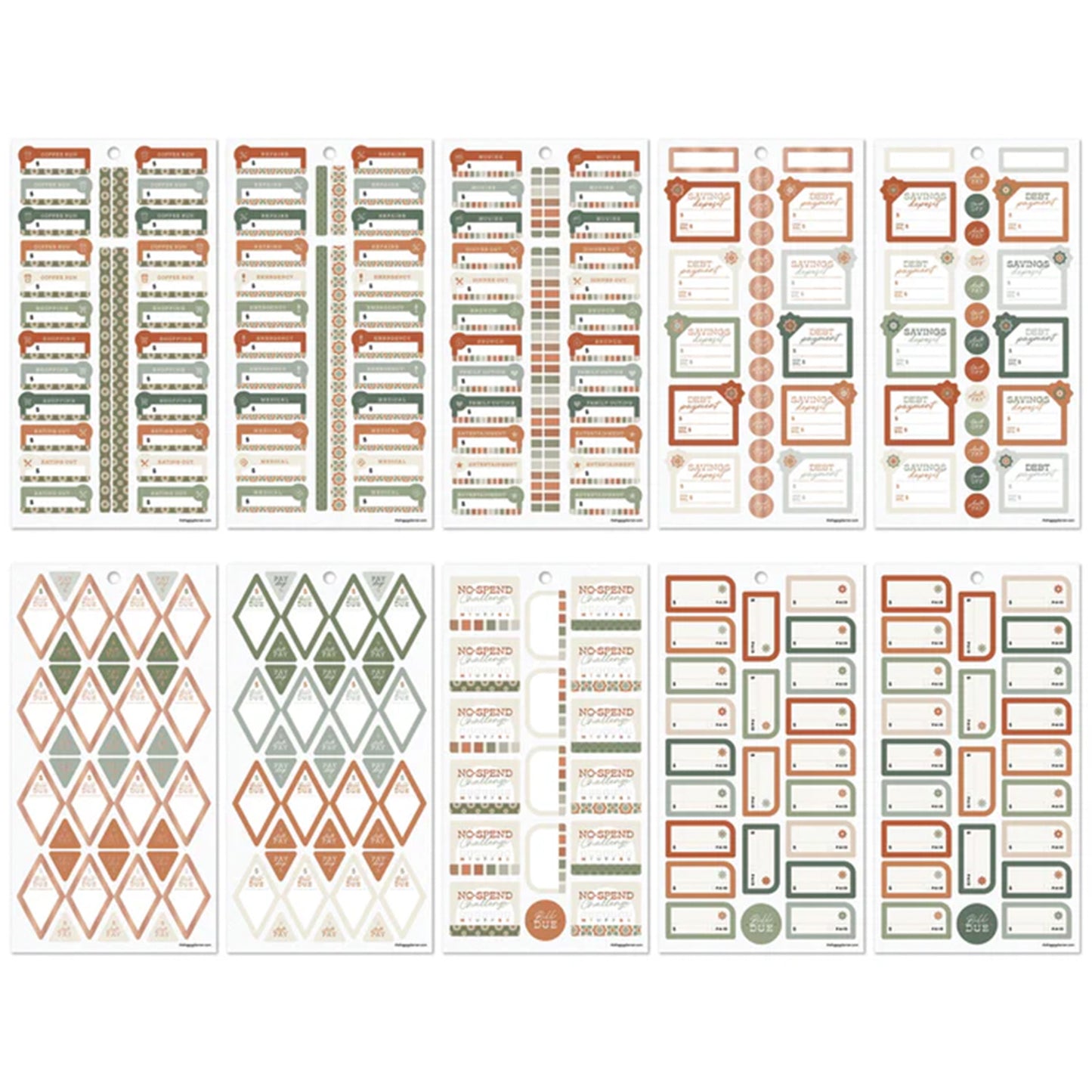 Happy Planner - Sticker Book - Budget