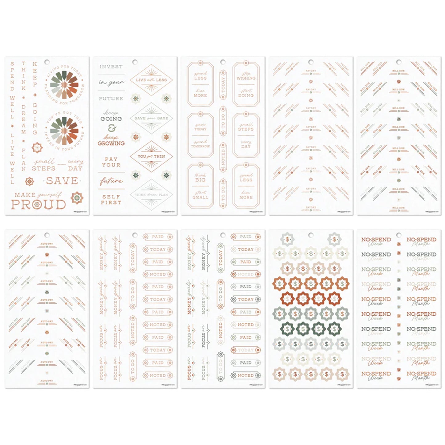 Happy Planner - Sticker Book - Budget