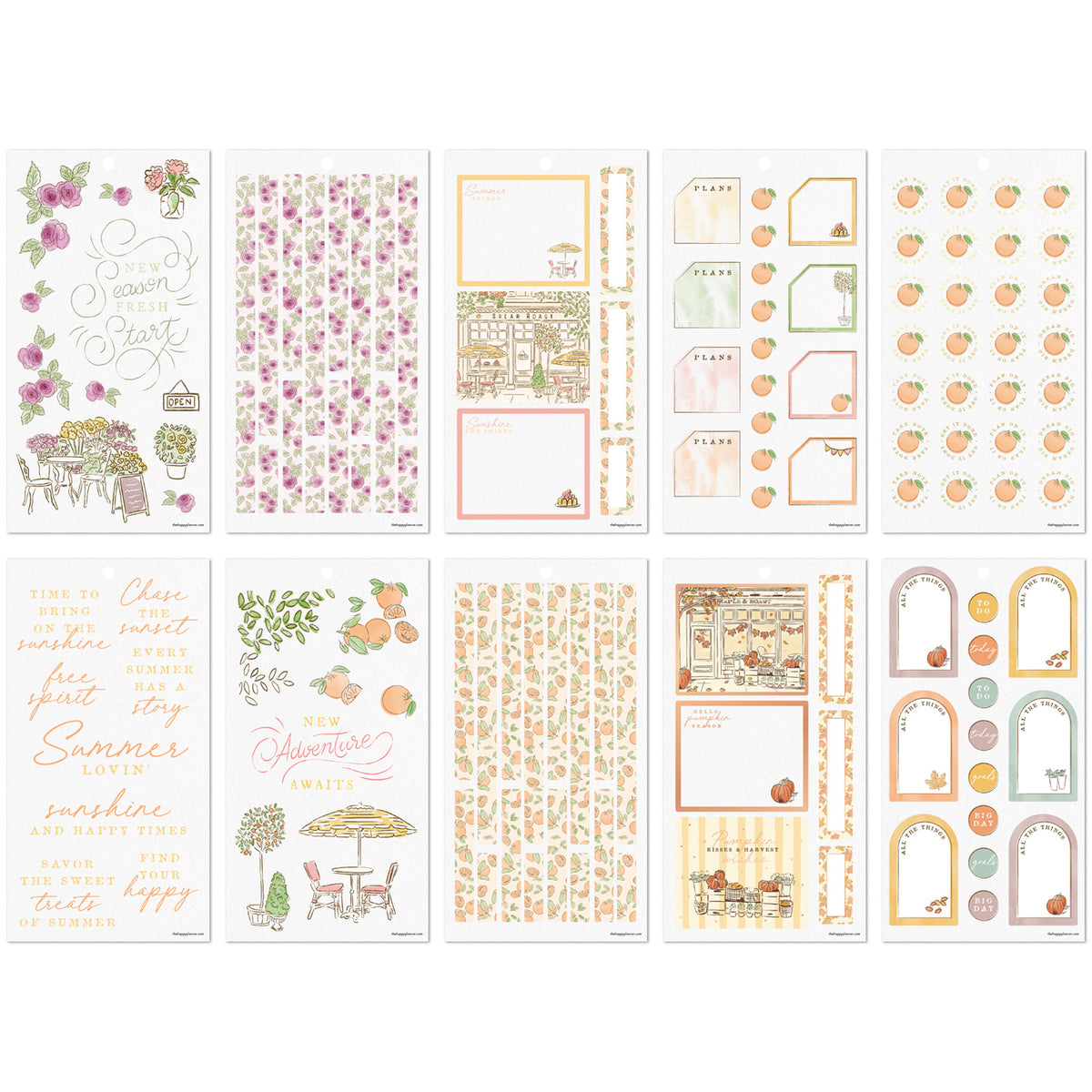 Happy Planner - Sticker Book - Season Sidewalks