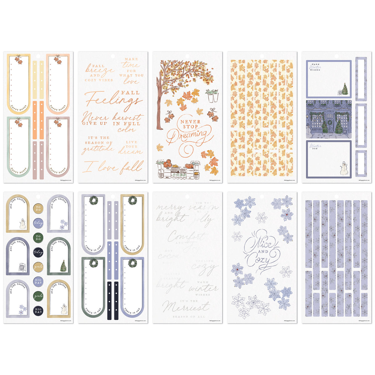 Happy Planner - Sticker Book - Season Sidewalks