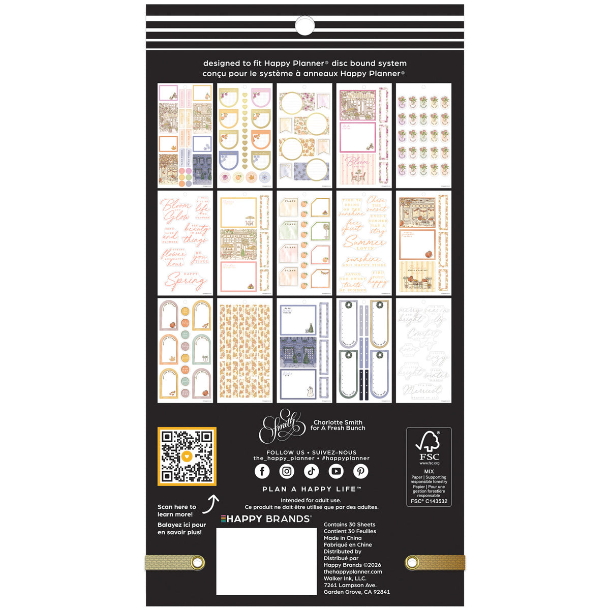Happy Planner - Sticker Book - Season Sidewalks