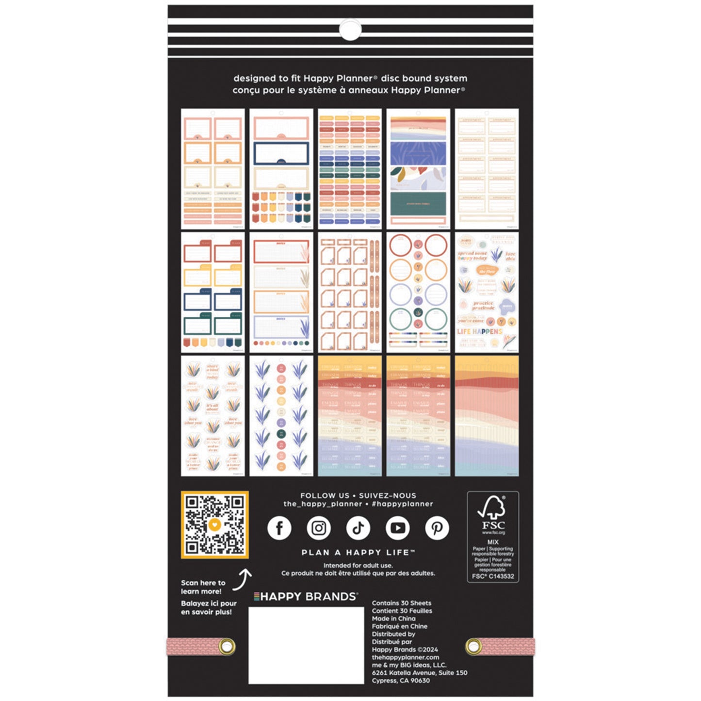 Happy Planner - Sticker Book - Serene Shapes Mini
