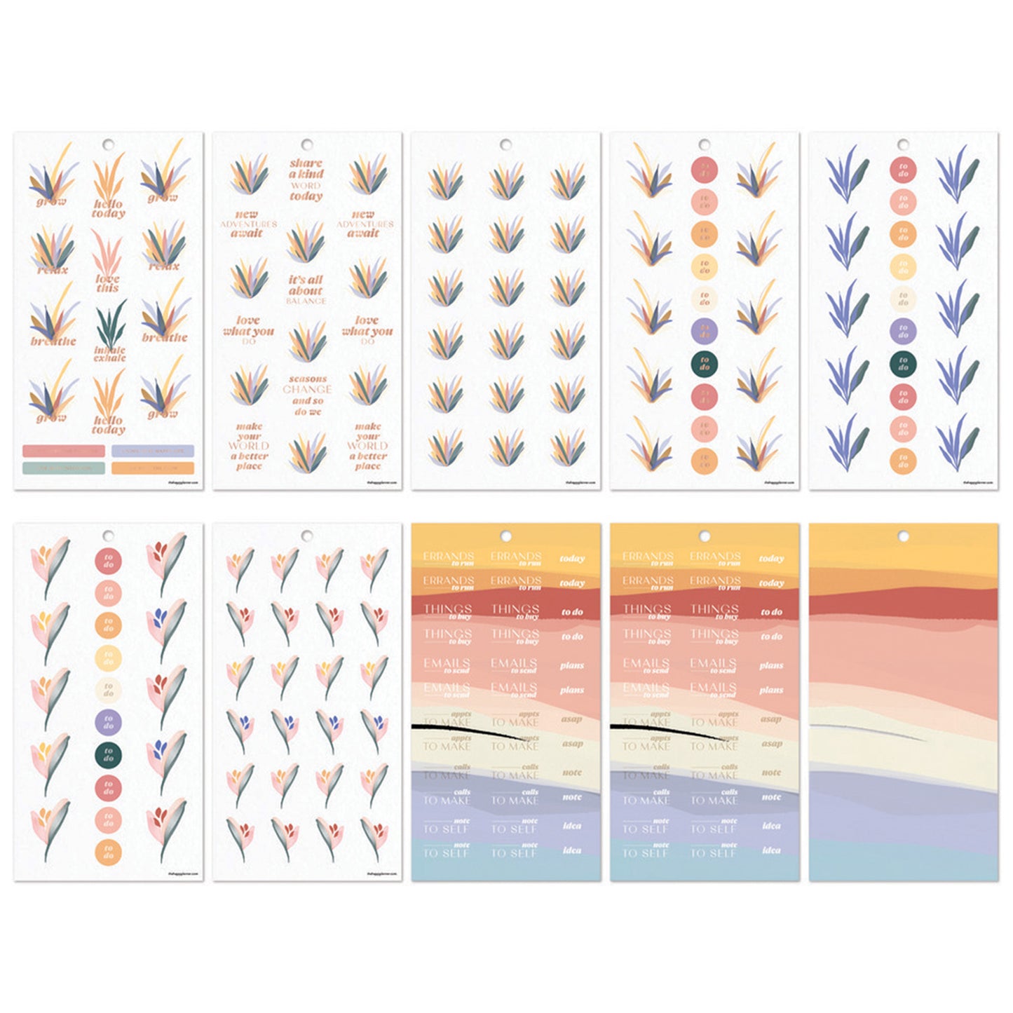 Happy Planner - Sticker Book - Serene Shapes Mini