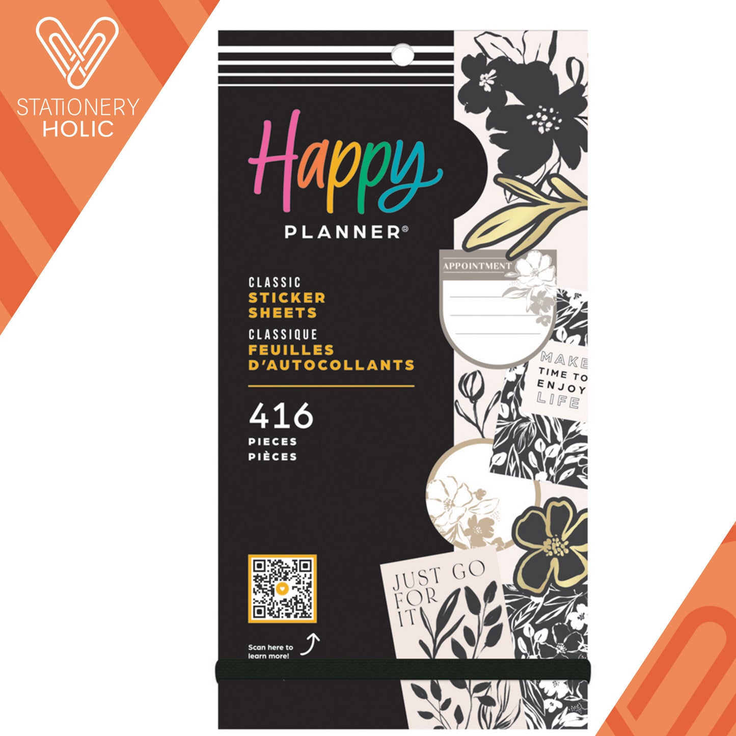 Happy Planner - Sticker Book - Sketchy Florals Classic