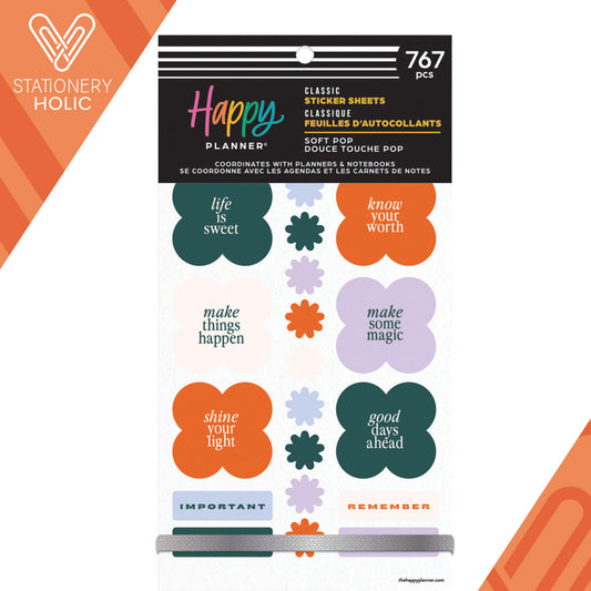 Happy Planner - Sticker Book - Soft Pop Classic