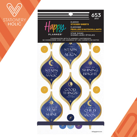 Happy Planner - Sticker Book - Star Signs