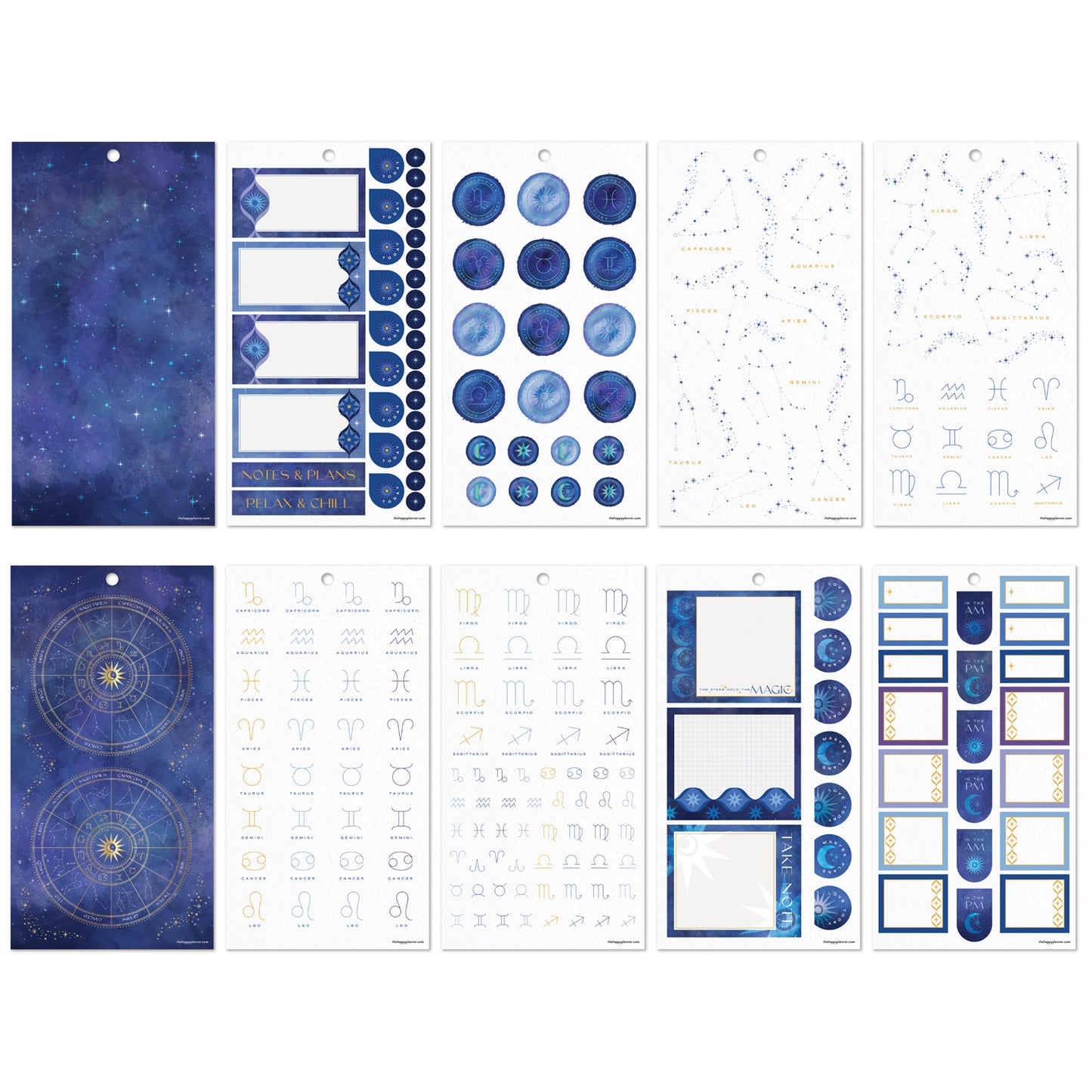 Happy Planner - Sticker Book - Star Signs