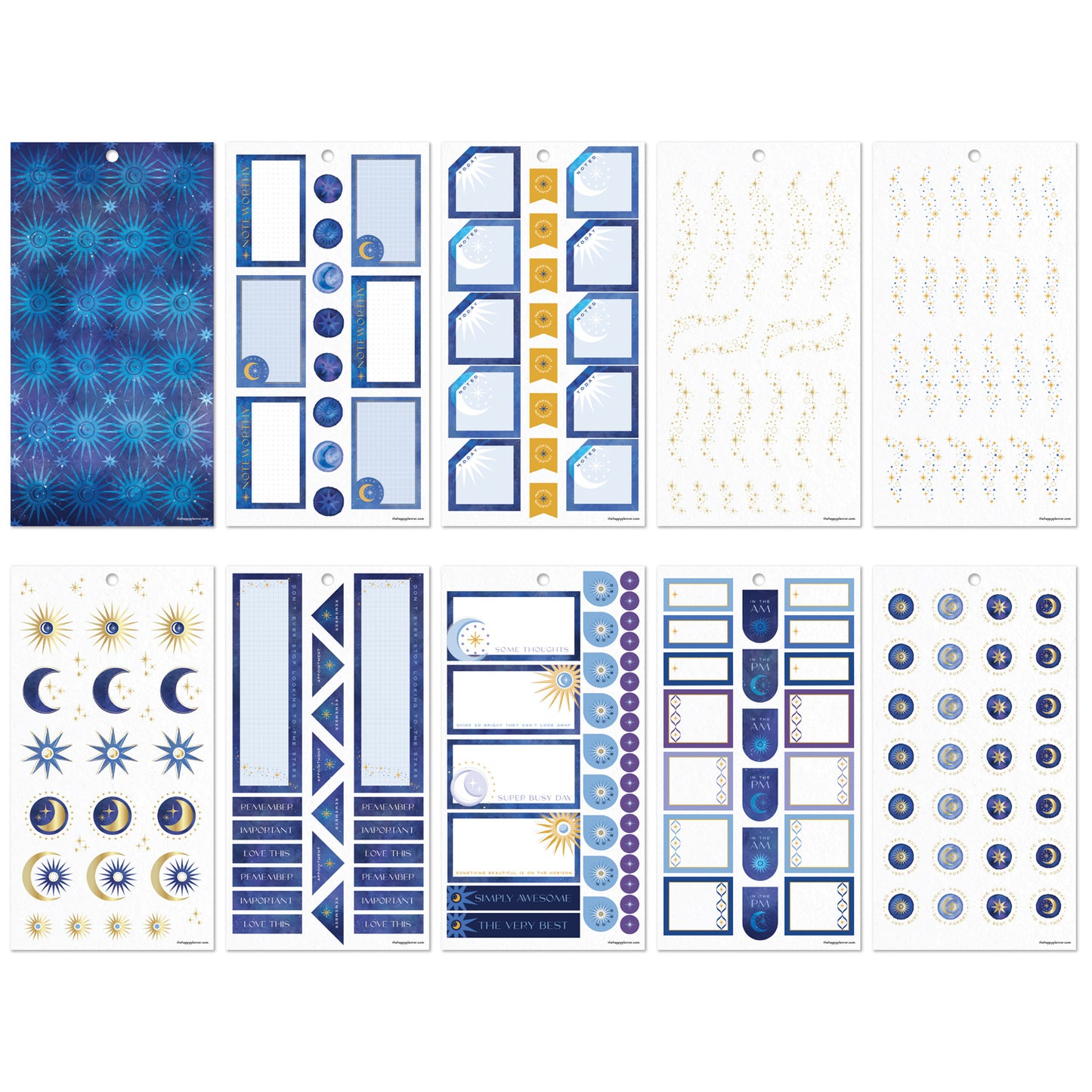 Happy Planner - Sticker Book - Star Signs