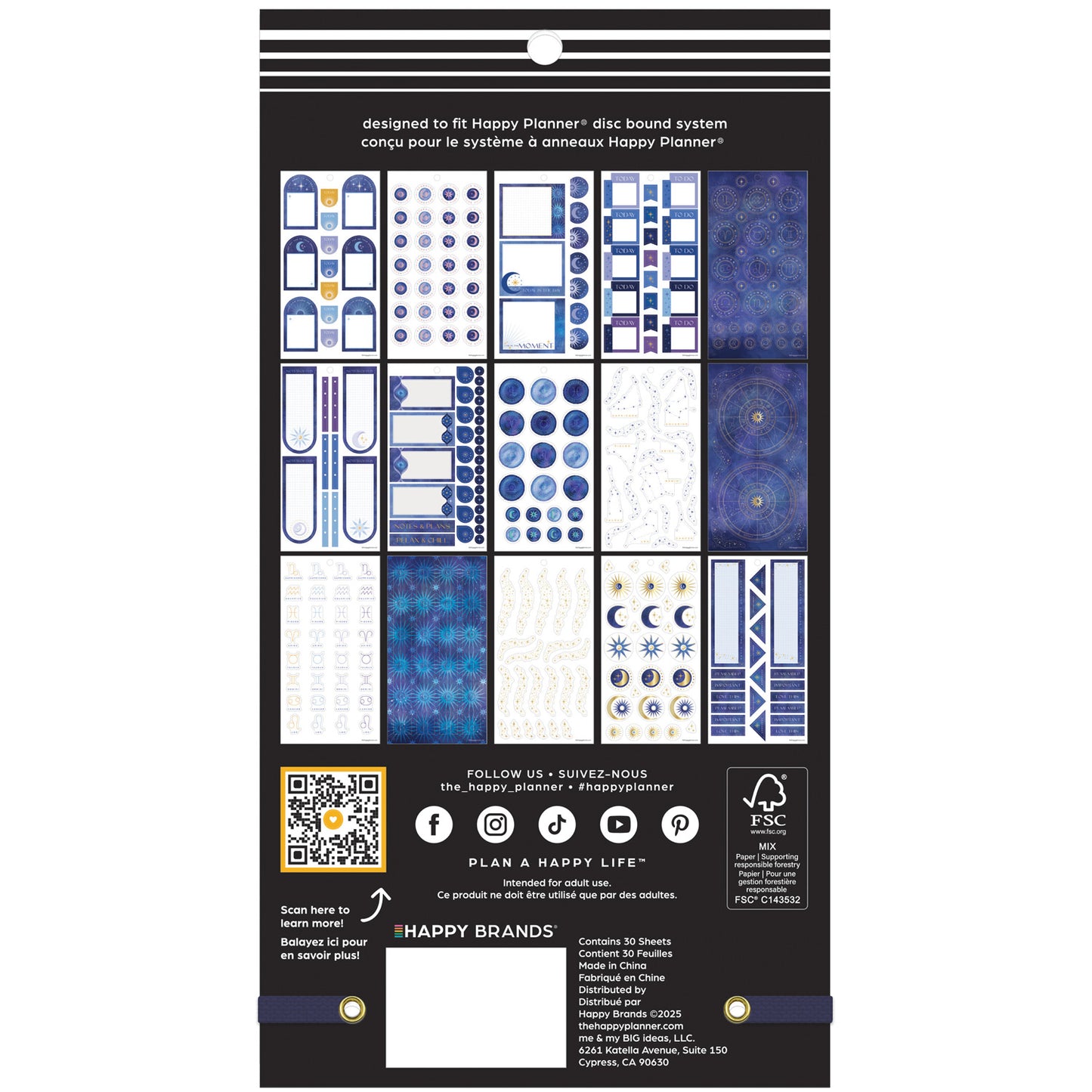 Happy Planner - Sticker Book - Star Signs