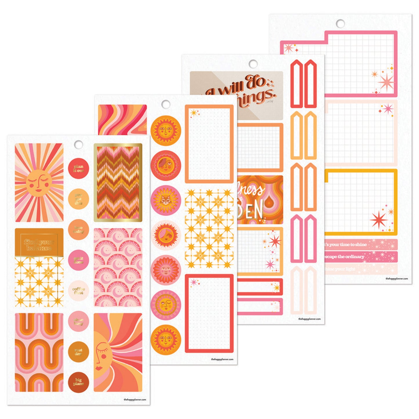 Happy Planner - Sticker Book - Retro Sunset