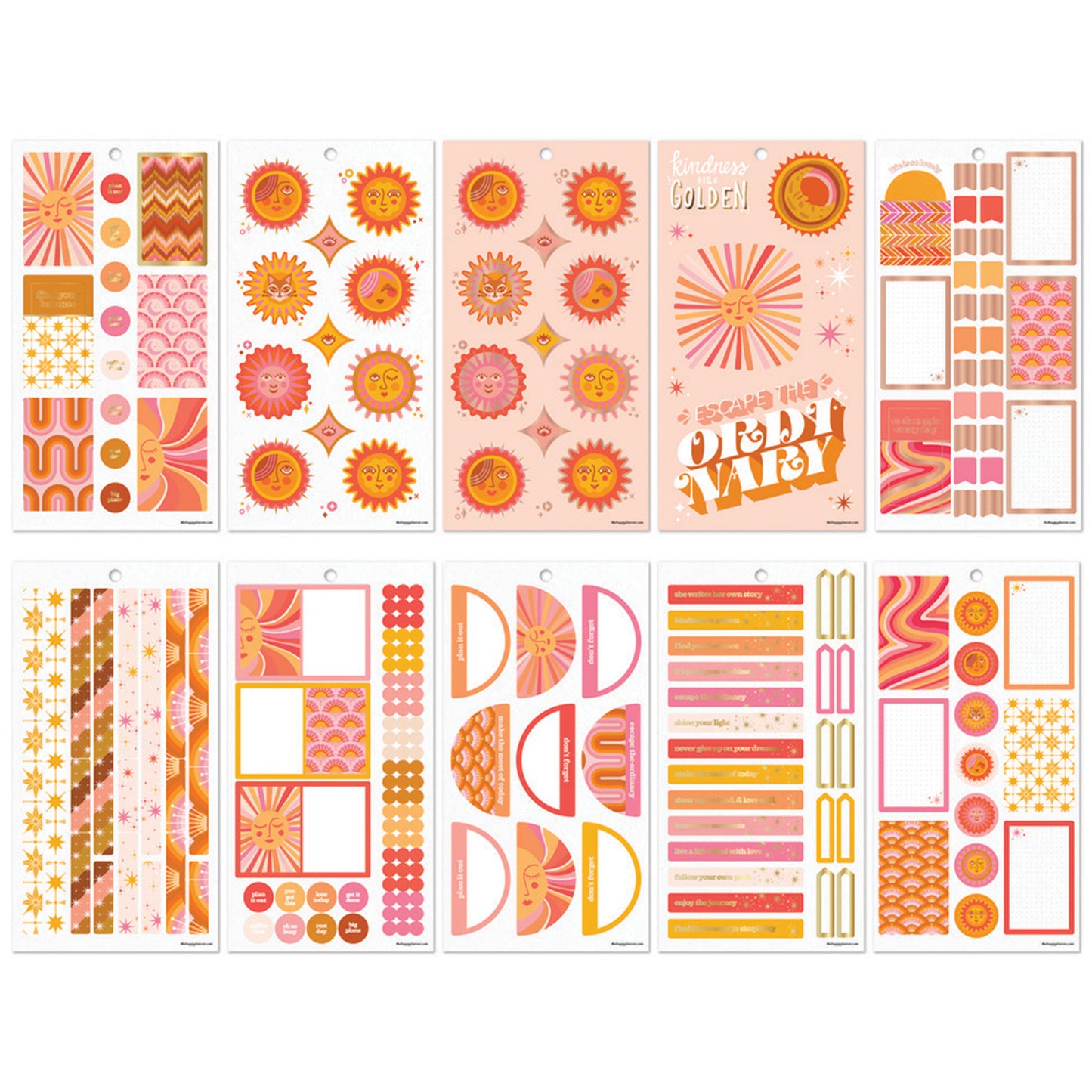 Happy Planner - Sticker Book - Retro Sunset