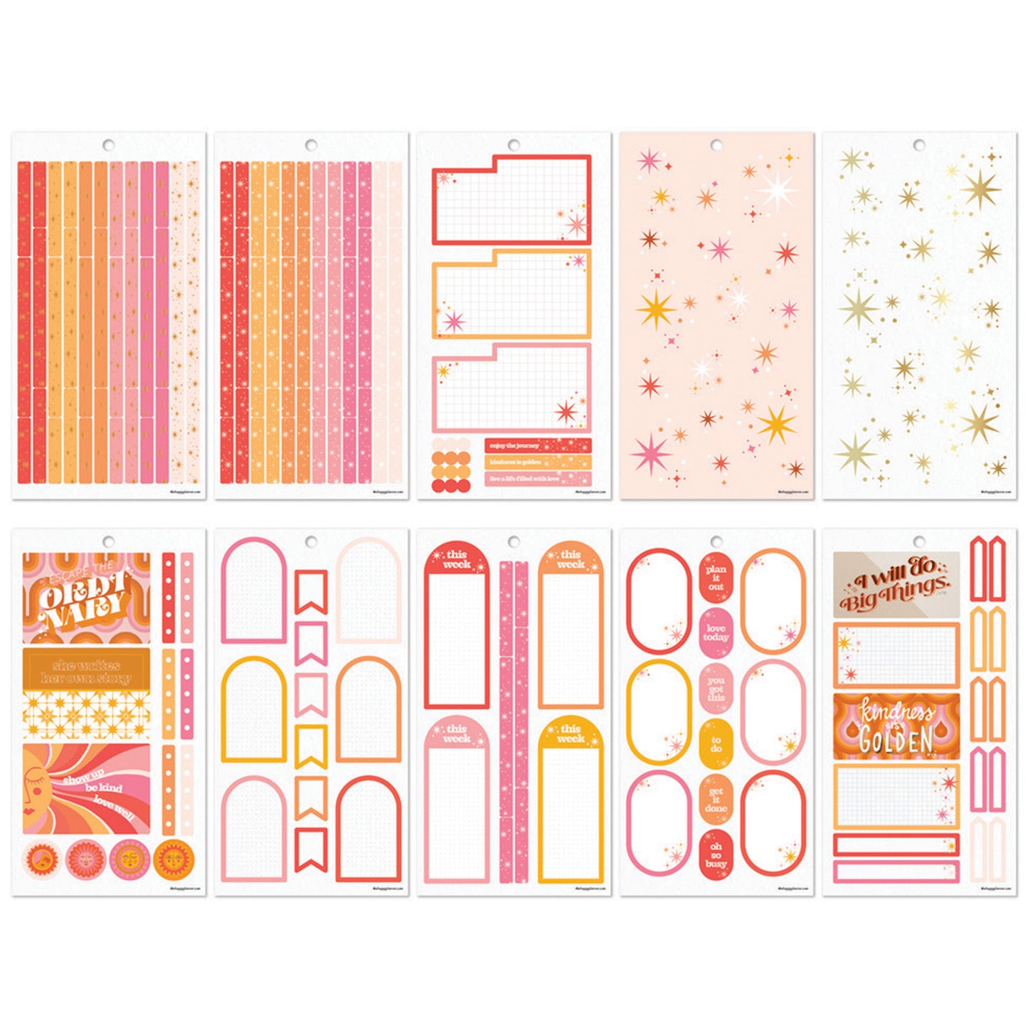 Happy Planner - Sticker Book - Retro Sunset